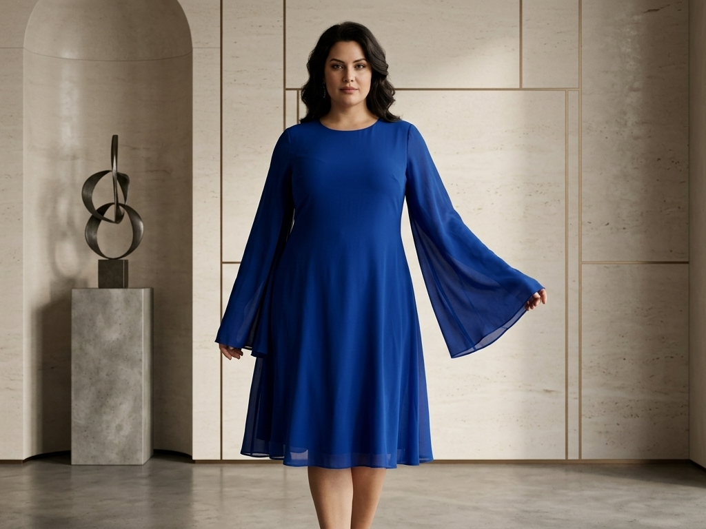 Vestido Azul Rey